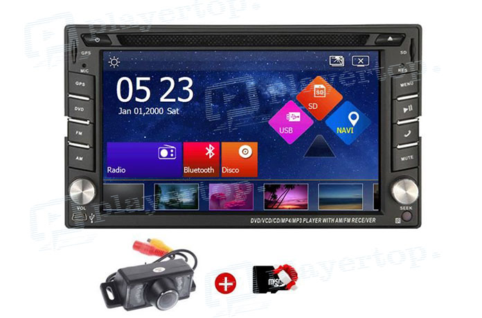 Autoradio 2 DIN GPS camera recul